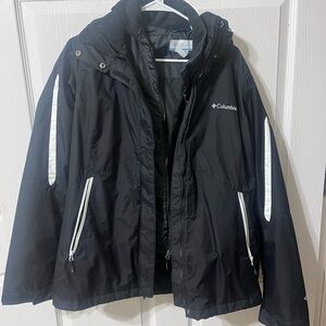 Columbia Black and White Outdoor Jacket